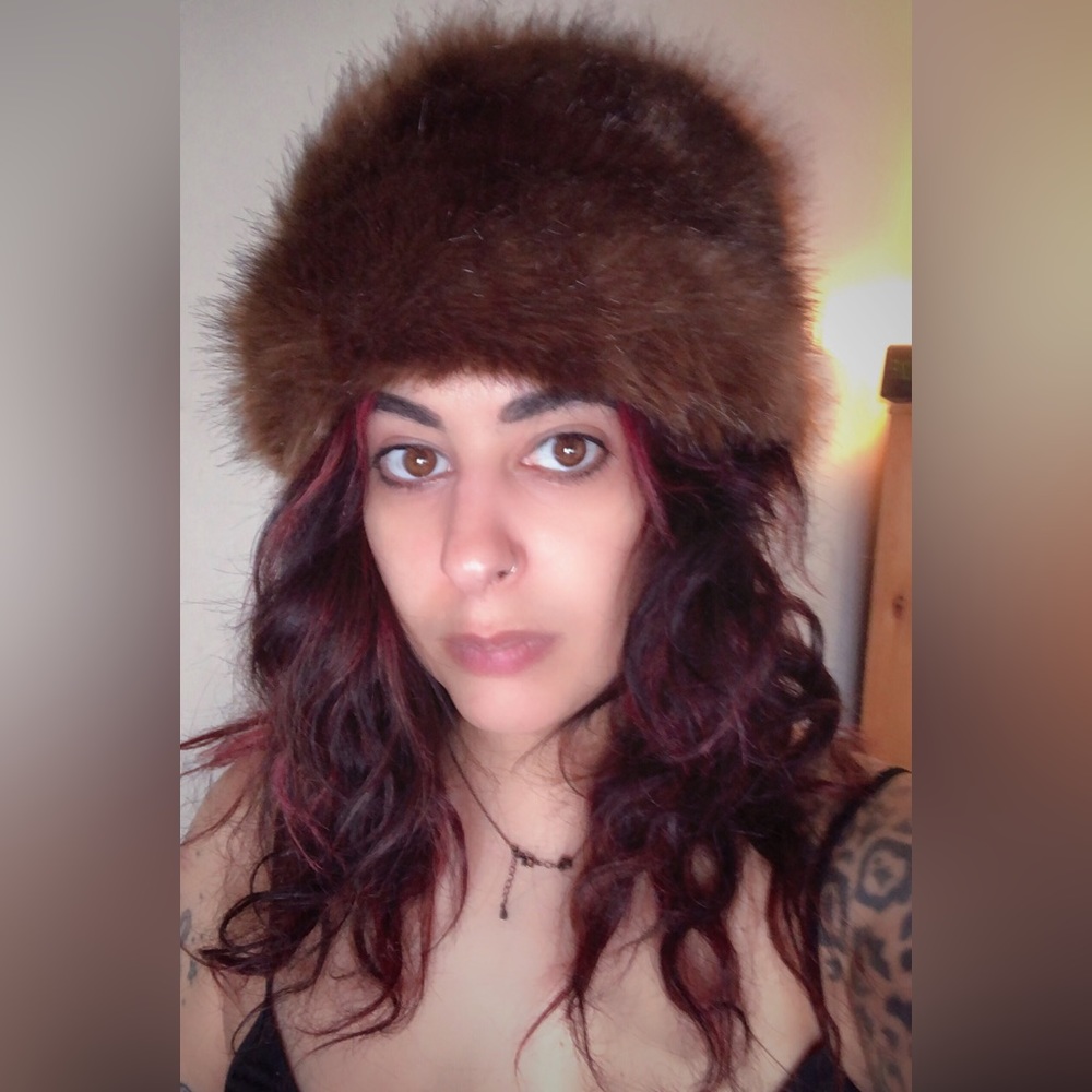 Zara like new faux fur hat